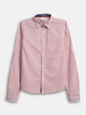 Boys Shirts Red Stripes