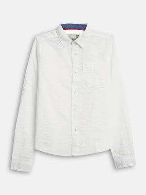 Boys Shirts White Full Sleeve