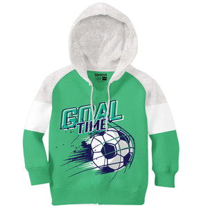 The Goal Time Green Boys Hoodies