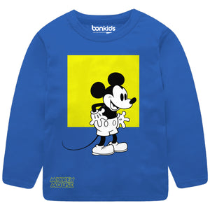 Mickey Blue Sleeve Boys T-SHIRT