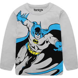 Batman Full Sleeve Grey Tshirts