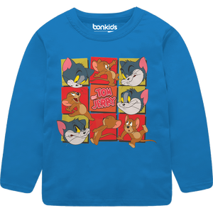 Tom & Jerry Blue Full Sleeve Tshirt