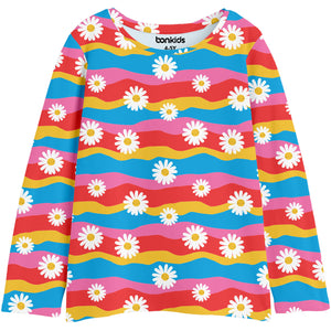 Girls Printed Full Sleeves Tshirt