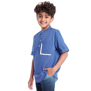 Boys Blue Half Sleeve Shirt