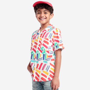 Boys Color Block Shirt