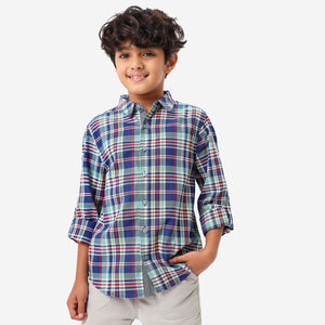 BONKIDS BOYS Checks Full Sleeves SHIRTS