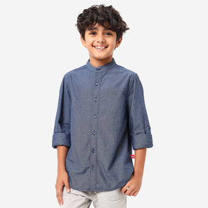 BONKIDS BOYS Solid Mandarin collar SHIRTS