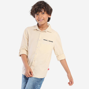 Boys Beige Color Shirt