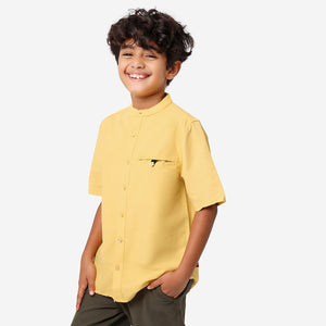 BONKIDS BOYS Yellow Half Sleeve SHIRTS