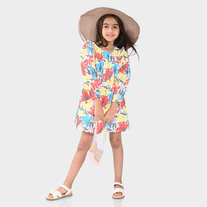 Girls Dress Multi Color