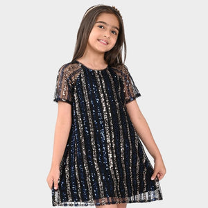 Girls Sequence Party Wear Dress