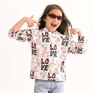 Girls Sweatshirt  Multi Color