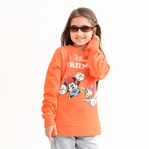 Girls Sweatshirt Orange