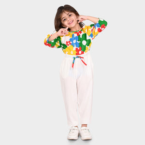 Girls JumpSuit Multi Color