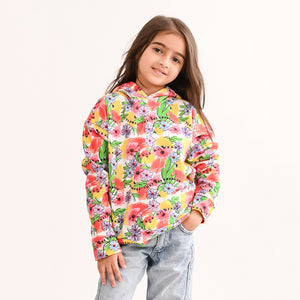 Girls Sweatshirt White Multi