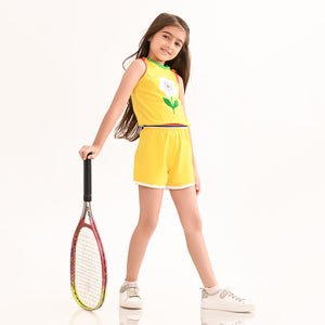 Girls Jumsuit Yellow