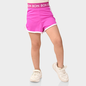 Girl Dolphine Pink Regular Shorts