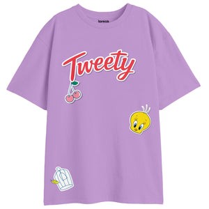 Girls Tweety Oversized Tshirt