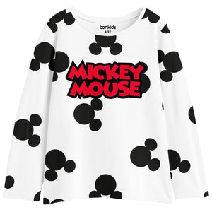 Girls Mickey Mouse Printed Full Sleeve tshirt