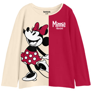 Girls Mini Mouse Printed Full Sleeve tshirt