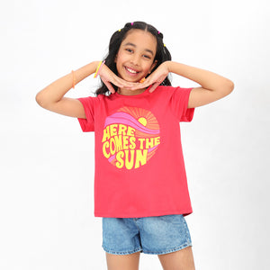 Here Comes The Sun Girls Tshirt