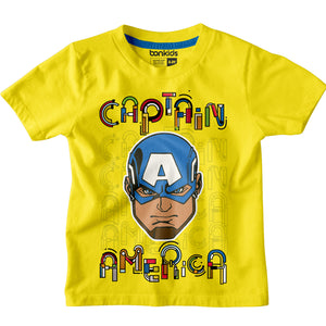 Captain America Yellow Boys T-SHIRT