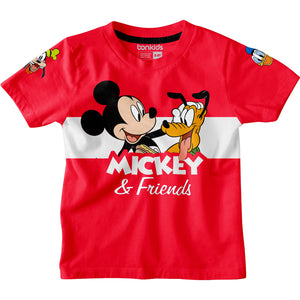 Mickey & Friends Red Boys T-SHIRT