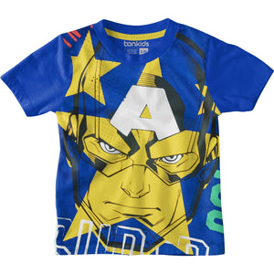 Captain America Royal-Blue Boys T-SHIRT