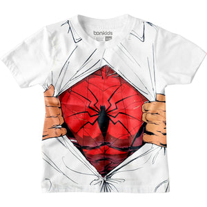 Spiderman White Boys T-SHIRT