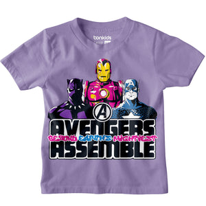 Avengers Lavender Boys T-SHIRT