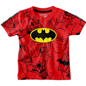Batman Logo Red Boys T-SHIRT