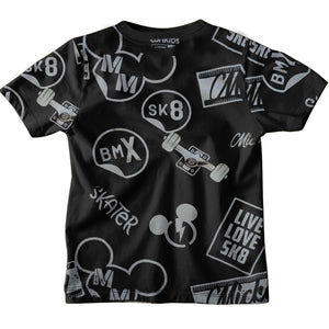 Mickey Black Boys T-SHIRT