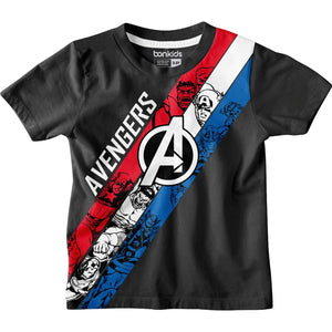 Avengers striped Boys T-SHIRT