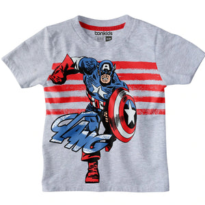 Captain America Grey Boys T-SHIRT