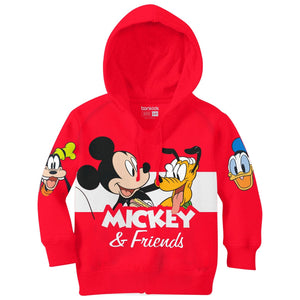 Mickey & Friends Red Boys Hoodie