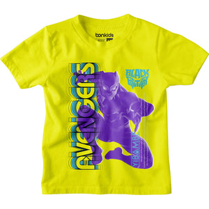 Avengers Panther Yellow Boys Tshirt