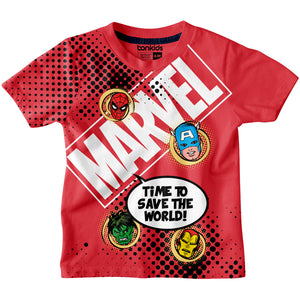 Marvel Red Boys T-SHIRT