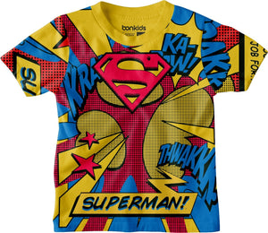 Superman Mustard Yellow Boys T-SHIRT