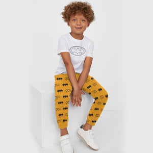 Batman Mustard Yellow Boys Joggers