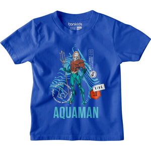 AQUAMAN BLUE BOYS T-SHIRT