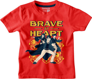 BRAVE HEART HARRY POTTER RED BOYS T-SHIRT