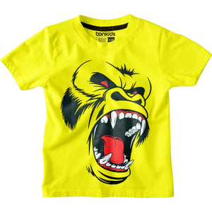 Gorilla Lime Yellow Boys T-SHIRT