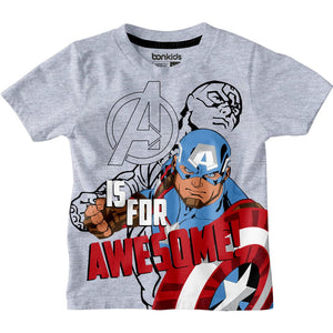 Captain America Grey Boys T-SHIRT